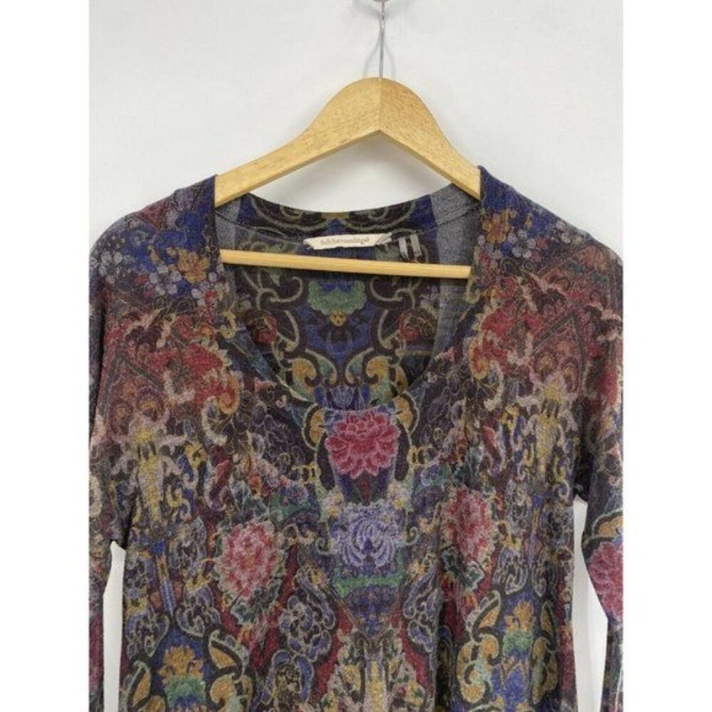 Soft Surroundings Women's Paisley Floral Scoop NecK SIZE XS - Picture 3 of 6